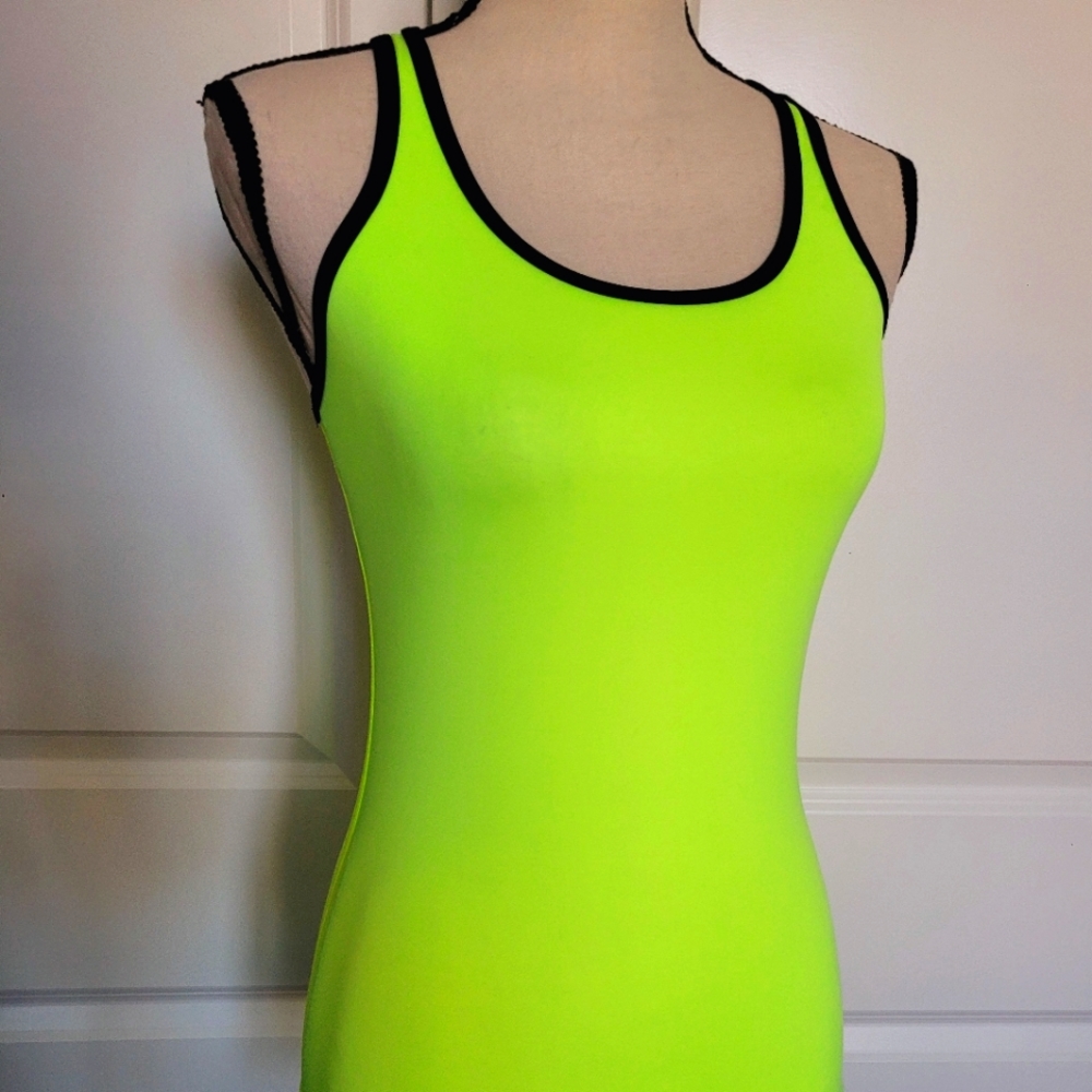 Nike Lime Green racer back tank top size small